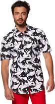 OppoSuits Short Sleeve Daffy Duck - Korte mouwen overhemd - Zomers - Maat: EU 37