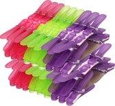 108x Gekleurde wasgoedknijpers - Plastic Sorbo wasgoedknijpers - Knijpers/wasspelden voor wasgoed 108 stuks