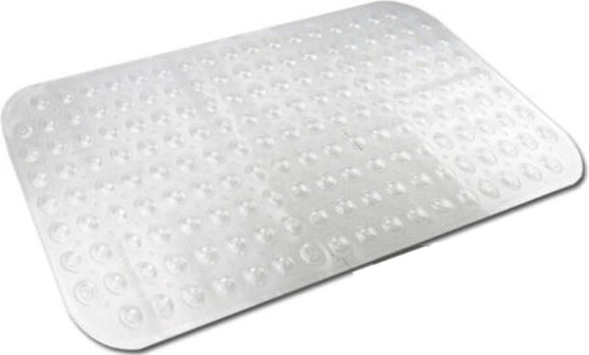 Transparante antislip badmat / douchemat 52 x 53 cm - Douchematten/badmatten - Badkamer accessoires matten