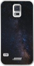Samsung Galaxy S5 Hoesje Transparant TPU Case - Dark Space #ffffff