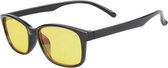 Blauw licht filter bril - Blue light glasses - Beeldschermbril blauw licht - Computerbril - Slaap bril - Game bril - Gele glazen - Universeel