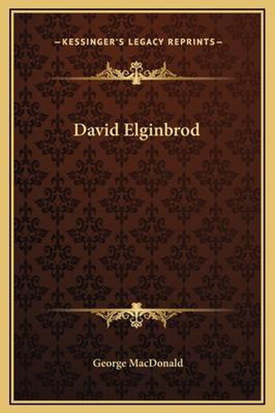 David Elginbrod - cover
