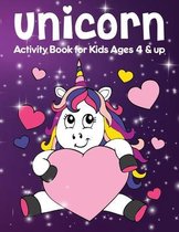 Unicorn Activity Book for Kids Ages 4 & up