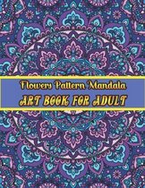 Flowers mandala pattern Art book for adult