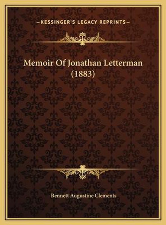 Memoir of Jonathan Letterman (1883) - cover