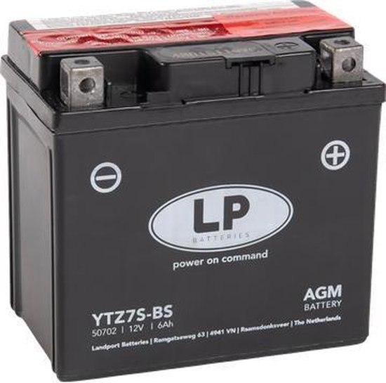 Batterie moteur / scooter Landport AGM YTZ7S-BS | 12V / 6AH / 100CCA | |  bol.com
