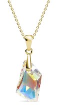 Yolora Dames Ketting met Hanger - Kalpa Camaka Kristal - Goudkleurig - 18K Geelgoud Verguld - Vrouwen Collier Goud - Sieraden - Halsketting - Luxe Giftbox - Geschenkdoos - Cadeau doos - Exclu