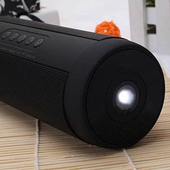 DrPhone T2 Pro - Draagbare Bluetooth Speaker - Bluetooth 5.0 - HD Gesprekken - IP5 Waterdicht - Zaklamp - 10 uur capaciteit - Eclipse Black van DrPhone — afbeelding 2