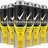 Rexona Men V8 Deodorant Spray - Antiperspirant - 6 x 150ml - Voordeelverpakking