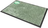 Deurmat OPTICLEAN, "Eco PVC vrije rug, droogloop, kleur "Mint", machine wasbaar 30°, 60 cm x 40 cm.