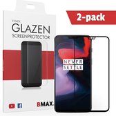 2-pack BMAX geschikt voor OnePlus 6 Glazen Screenprotector met volledige dekking | Beschermglas | Tempered Glass