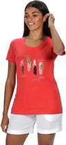 Regatta Filandra IV Katoenen T-Shirt Voor Dames Rood