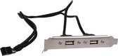 Konig 8pin USB 2.0 data kabel -> bracket CMP-CI050