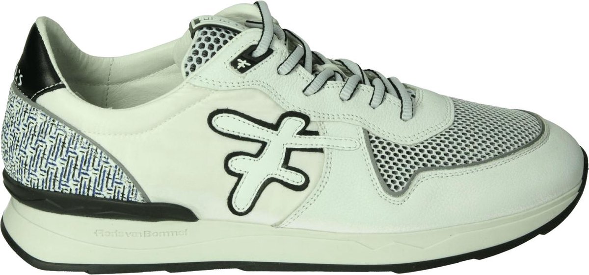 Floris van Bommel 16346 Volwassenen Lage sneakersVrije tijdsschoenen Kleur:  Wit/beige Maat: 40.5 - Schoenen.nl