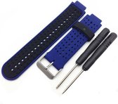 SmartphoneClip® Sport bandje blauw/zwart geschikt voor Garmin Forerunner 235 630 230
