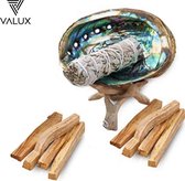 Reinig je huis pakket XL | Grote Smudge Kit | Smudgekit met Witte salie smudge stick, Palo Santo sticks, Abalone schelp