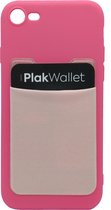 Opplakbare pasjeshouder telefoon - Roze - Voor elk smartphone(hoesje) - tot 7 pasjes - PlakWallet