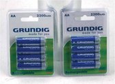 Batteries Grundig AA Rechargeable 4 pièces 2300mAh