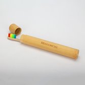 Bamboe tandenborstel (regenboog) - Bamboo toothbrush (rainbow) - soft brush - ecological