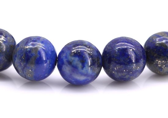 beneden Hoofdkwartier Aardappelen FortunaBeads – Bali Lapis Lazuli – Kralen Armband Heren – Blauw – 18cm |  bol.com