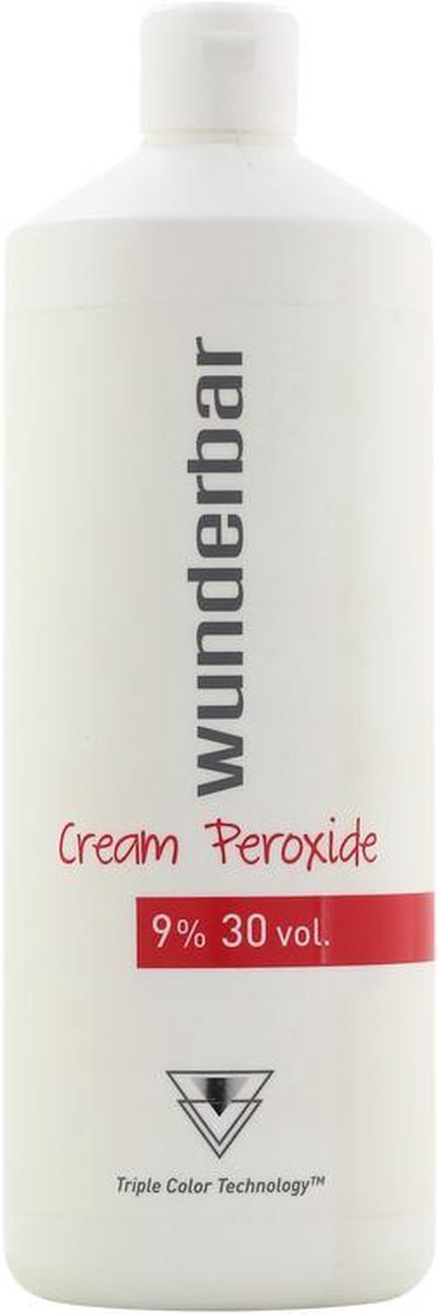 Wunderbar Cream Developer | Oxydant-creme  9% 30 vol 1000ML - Wunderbar