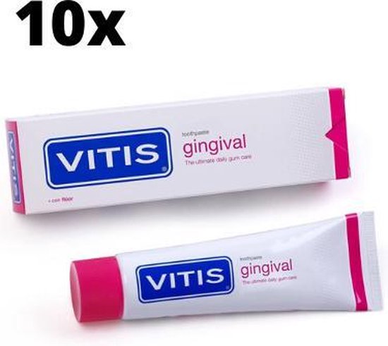 Ontvangst Chemicus Beperkingen Vitis Gingival Tandpasta (gezond tandvlees) 10 Stuks – Voordeelverpakking |  bol.com