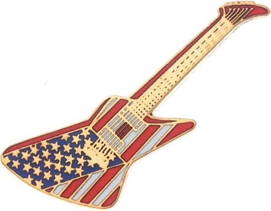 Speldje Fender Explorer Gitaar, Amerikaanse vlag