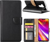 LG G7 - Bookcase Zwart - portemonee hoesje