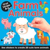 First Sticker Art- First Sticker Art: Farm Animals