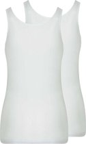 RJ Bodywear Everyday dames Domburg hemd (2-pack) - wit - Maat: M