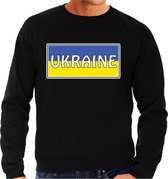 Oekraine / Ukraine landen sweater zwart heren M