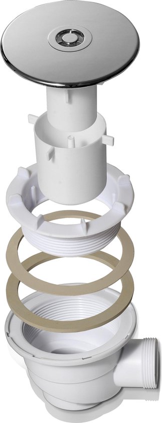 Siphon à Eau LILLVIKEN - Pour évier, Lavabo Ou Douche - Installation Facile - 1 Pièce