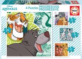 Educa puzzel progressief - 4 puzzels 12-16-20-25 stukjes - Disney animals
