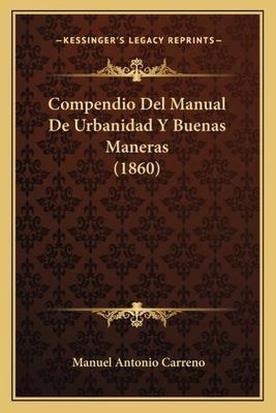 Compendio del Manual de Urbanidad y Buenas Maneras (1860) - cover