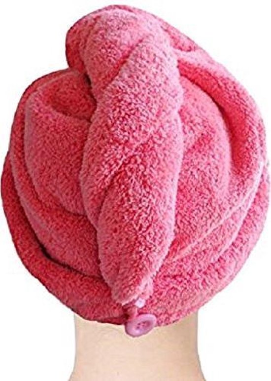 Doodadeals® Microvezel Haar Handdoek - Roze - 2 Stuks & Stijl Haar bol.com