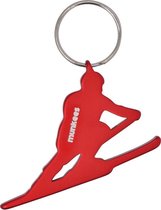 Munkees Flesopener Skiër Rood Staal 4,1 Cm
