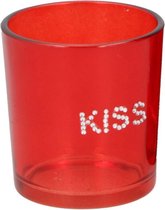 Arti Casa Valentijnskaars In Glas 'kiss' Rood 9-delig