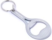 Munkees Flesopener Tennis Racket Grijs Staal 8 Cm