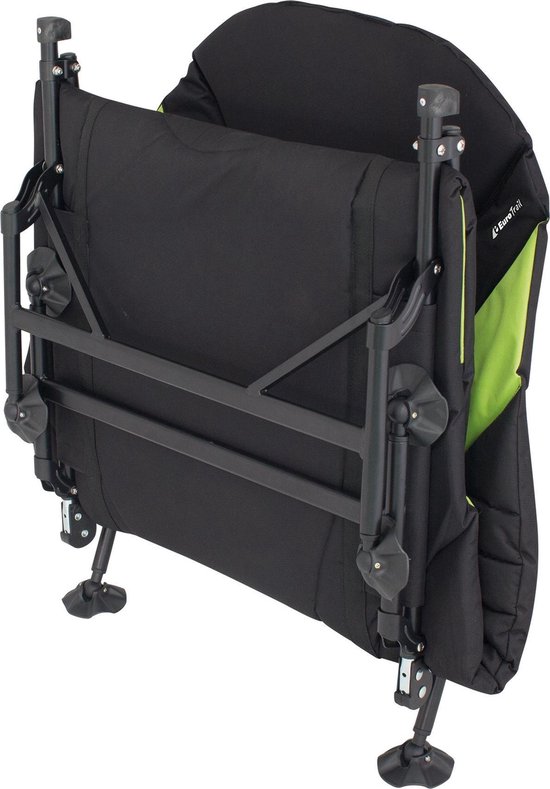 Eurotrail Kampeerbed Queen - Zwart/Lime van Eurotrail — afbeelding 4