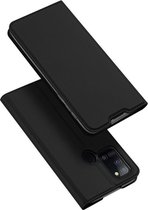 Luxe zwart agenda wallet hoesje Telefoonhoesje geschikt voor Samsung Galaxy A21s