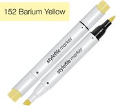 Stylefile Marker Brush - Barium Yellow - Hoge kwaliteit twin tip marker met brushpunt
