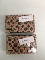 Stempel sets, natuur en bloemen ( 30 stuks )