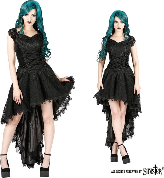 Melanie Gothic jurk zwart (L-40) | bol.com