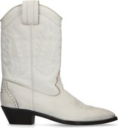 Sacha - Dames - Witte cowboylaarzen met geborduurde details - Maat 38