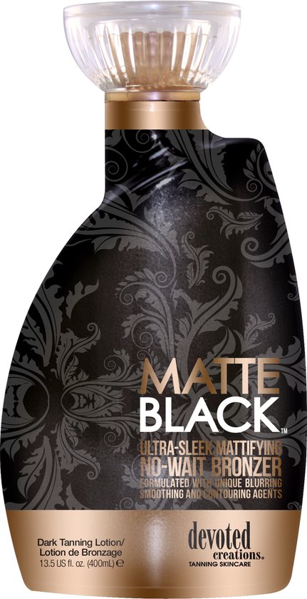 Devoted Creations Matte Black 200-voudige DHA bronzer - Zonnebankcrème - 400 ml
