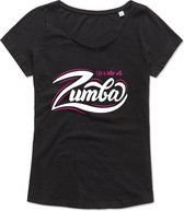 Zumba T-shirt - oversized - Workout T-shirt - Dance T-shirt, dans t-shirt, sport t-shirt, Gym T-shirt, Lifestyle T-shirt- Life is Better With Zumba - L