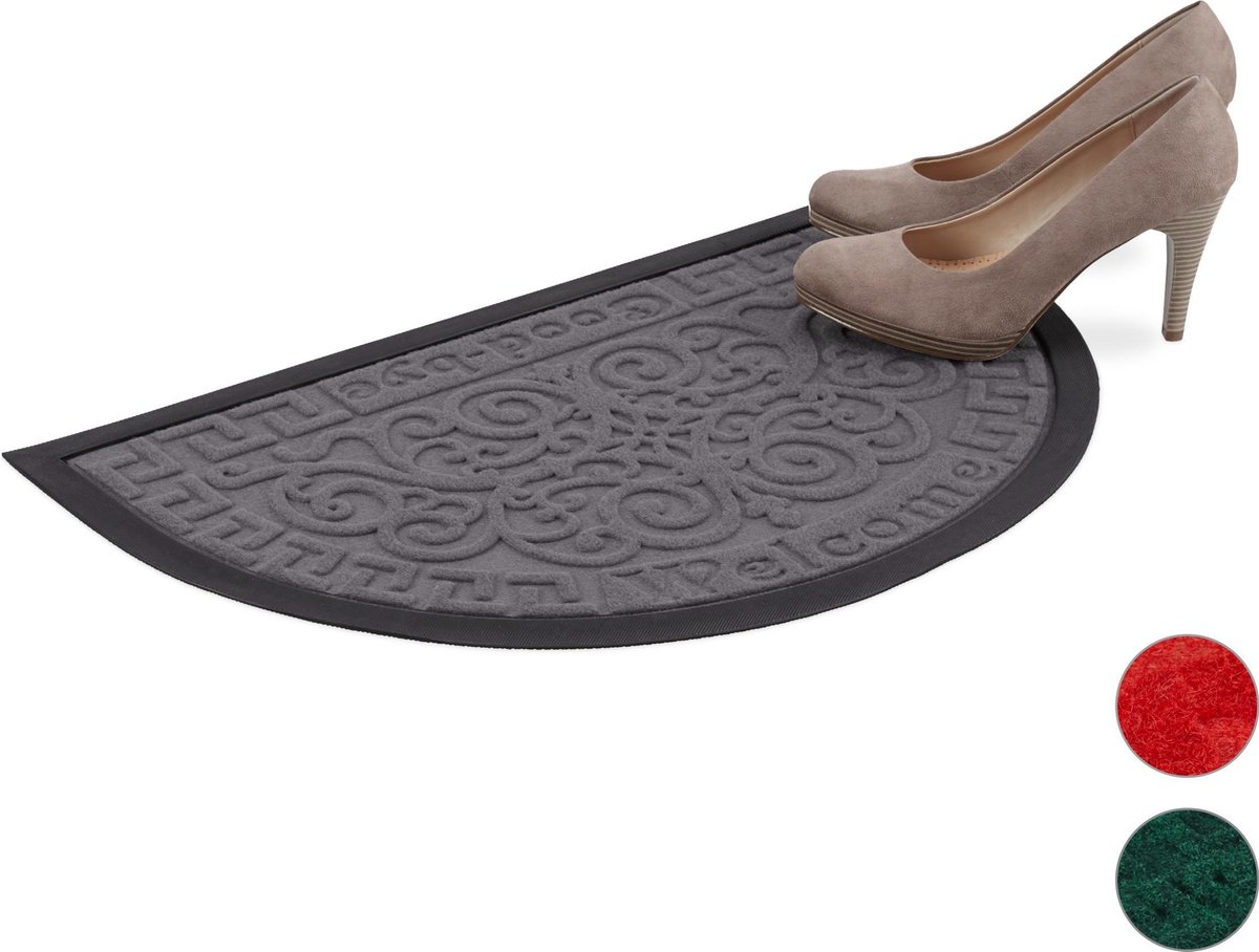 CleanStep | Vuilvangmat met rubberen borstelharen - Antislip entreemat