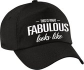 This is what fabulous looks like pet / cap zwart voor jongens en meisjes - fantastisch / geweldig - baseball cap - cadeau petten / caps