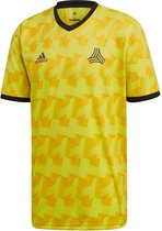 Adidas - M - tango aop shirt in de kleur geel.