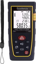 Professionele Laser Afstandsmeter (100 Meter) - Extra nauwkeurig (tot 1 MM) – Digitale laser meter - 10 verschillende functies – Incl. accessoires en hoesje